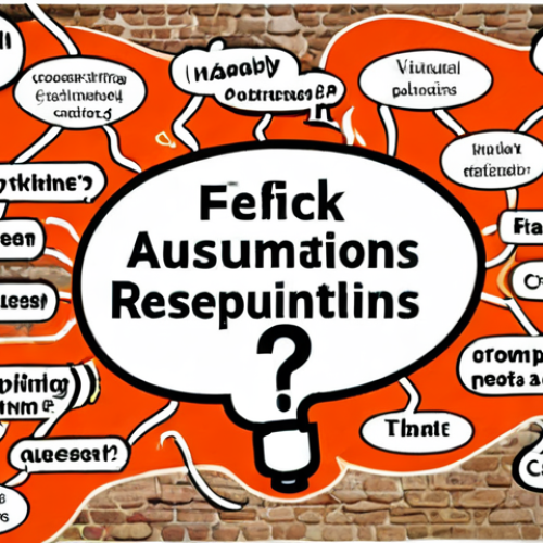 Home 11 **A mind map with a central idea ("Critical Thinking") branching out to colorful keywords like "Assumptions," "Brainstorming," "Facts vs. Opinions," and "Bias." Visual elements representing each keyword (e.g., a question mark for assumptions, lightbulb for brainstorming).**